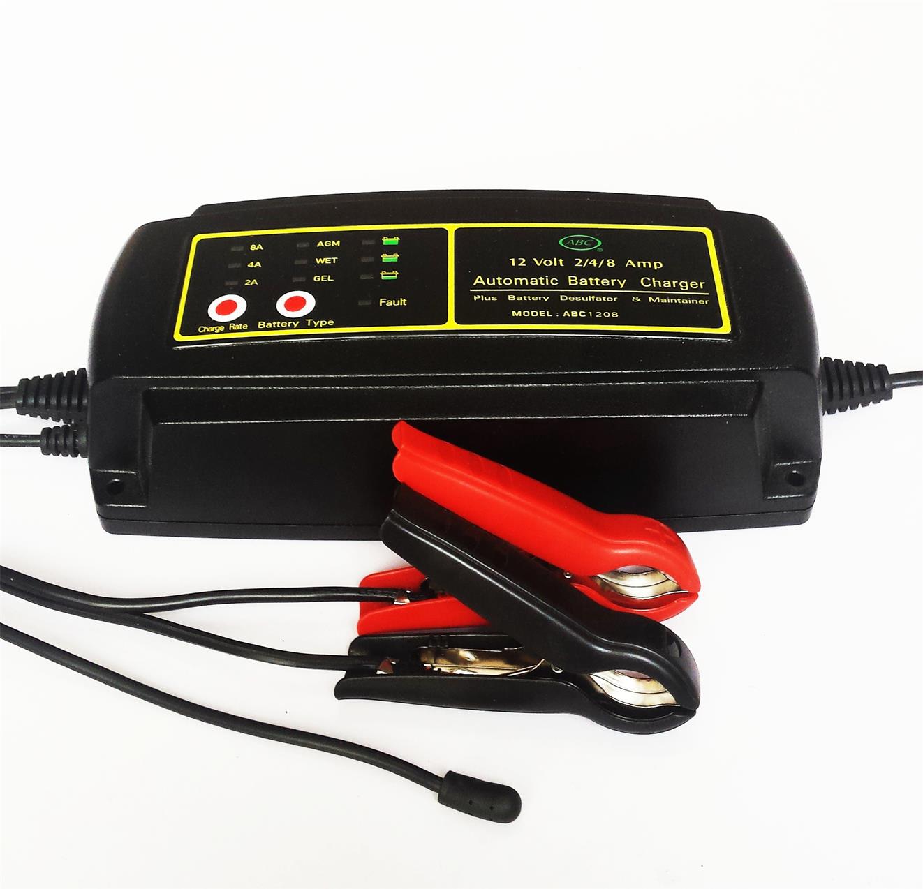 2A/4A/8A Smart Battery Charger